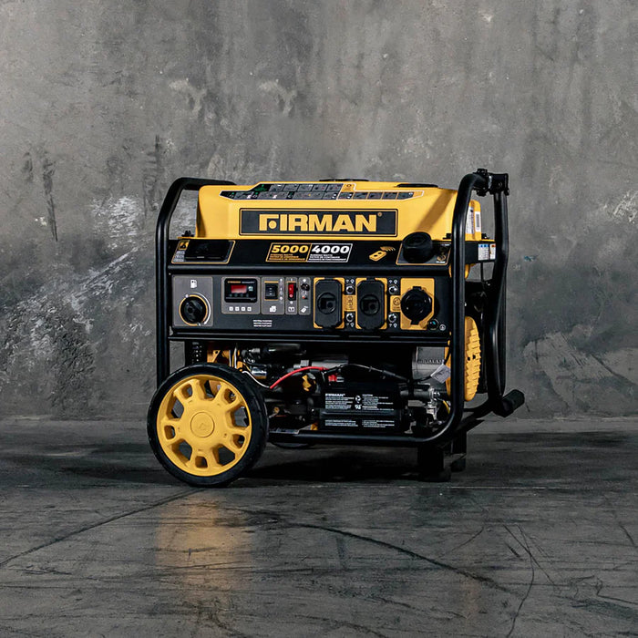 Firman Gas Portable Generator 5000W Remote Start 120V