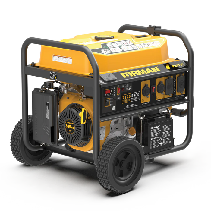 Firman Gas Portable Generator 7125W Remote Start 120/240V