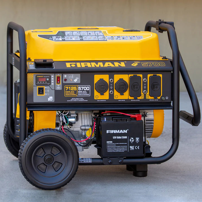 Firman Gas Portable Generator 7125W Remote Start 120/240V