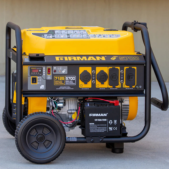 Firman Gas Portable Generator 7125W Remote Start 120/240V