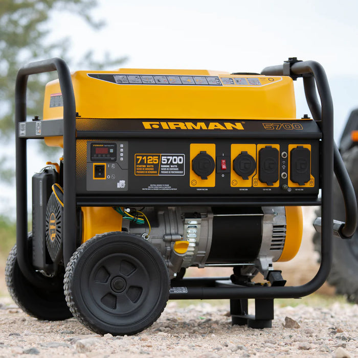 Firman Gas Portable Generator 7125W Recoil Start 120/240V