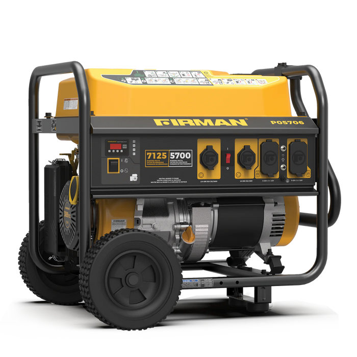 Firman Gas Portable Generator 7125W Recoil Start 120/240V