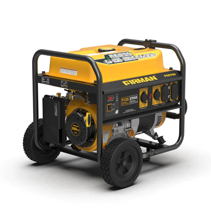 Firman Gas Portable Generator 7125W Recoil Start 120/240V