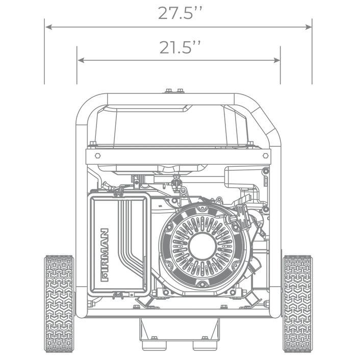 Firman Dual Fuel Portable Generator 3650W Recoil Start