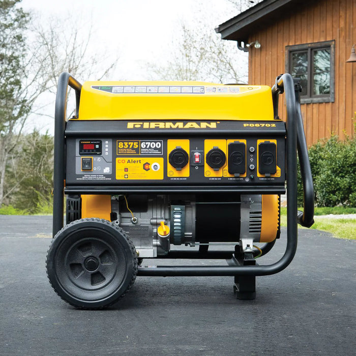 Firman Gas Portable Generator 8350W Recoil Start 120/240V With CO Alert