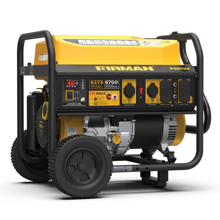 Firman Gas Portable Generator 8350W Recoil Start 120/240V With CO Alert