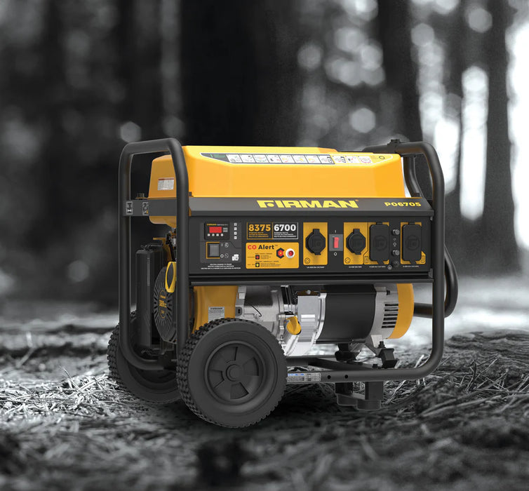 Firman Gas Portable Generator 8350W Recoil Start 120/240V With CO Alert