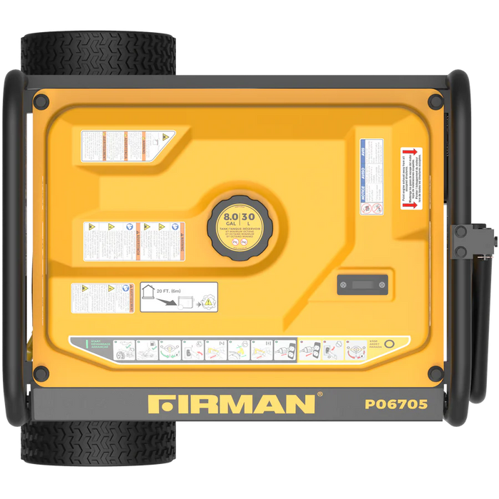 Firman Gas Portable Generator 8350W Recoil Start 120/240V With CO Alert