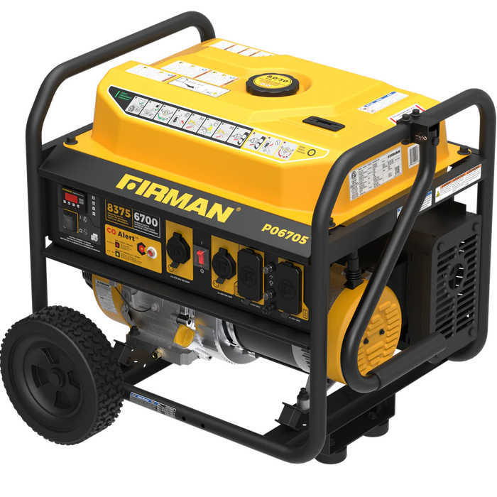 Firman Gas Portable Generator 8350W Recoil Start 120/240V With CO Alert