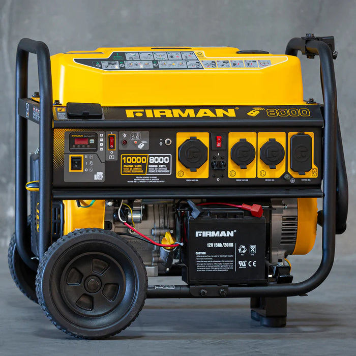 Firman Gas Portable Generator 10000W Remote Start 120/240V