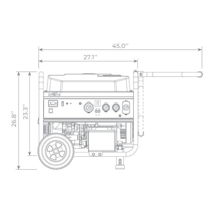 Firman Dual Fuel 5700W Portable Generator Recoil Start 120/240V