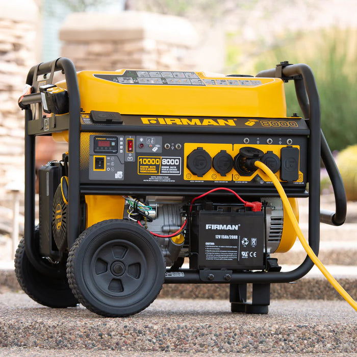 Firman Gas Portable Generator 10000W Remote Start 120/240V