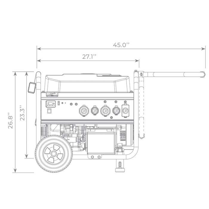 Firman Gas Portable Generator 10000W Remote Start 120/240V