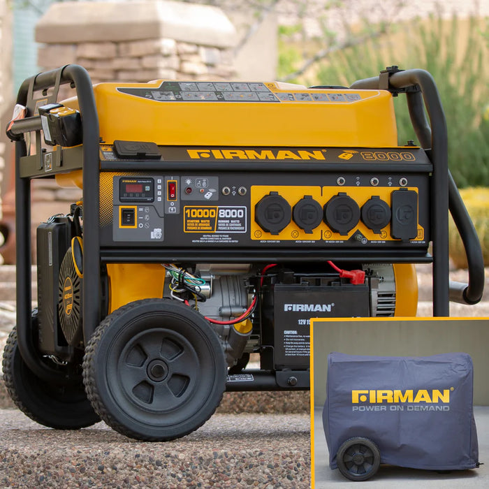 Firman Gas Portable Generator 10000W Remote Start 120/240V