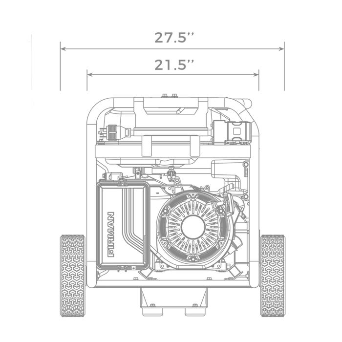 Firman Gas Portable Generator 10000W Remote Start 120/240V