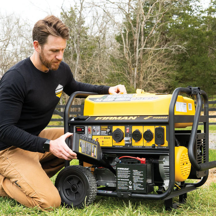 Firman Gas Portable Generator 10000W Remote Start 120/240V with CO Alert