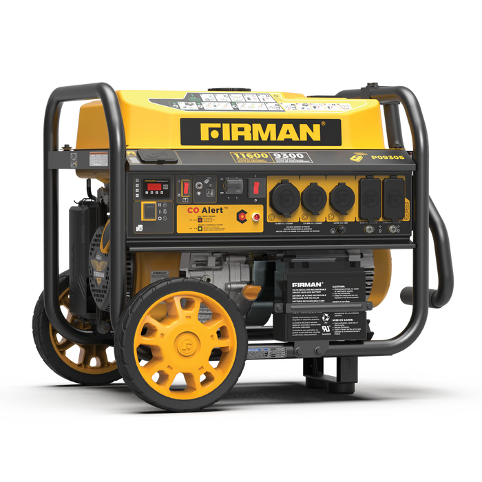 Firman GAS PORTABLE GENERATOR 11600W REMOTE START 120/240V WITH CO ALERT