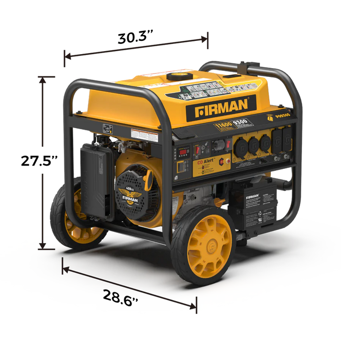 Firman GAS PORTABLE GENERATOR 11600W REMOTE START 120/240V WITH CO ALERT