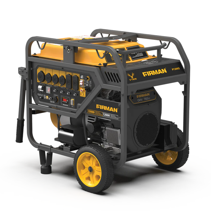 Firman Gas Portable Generator 15000W Electric Start 120/240V with CO Alert