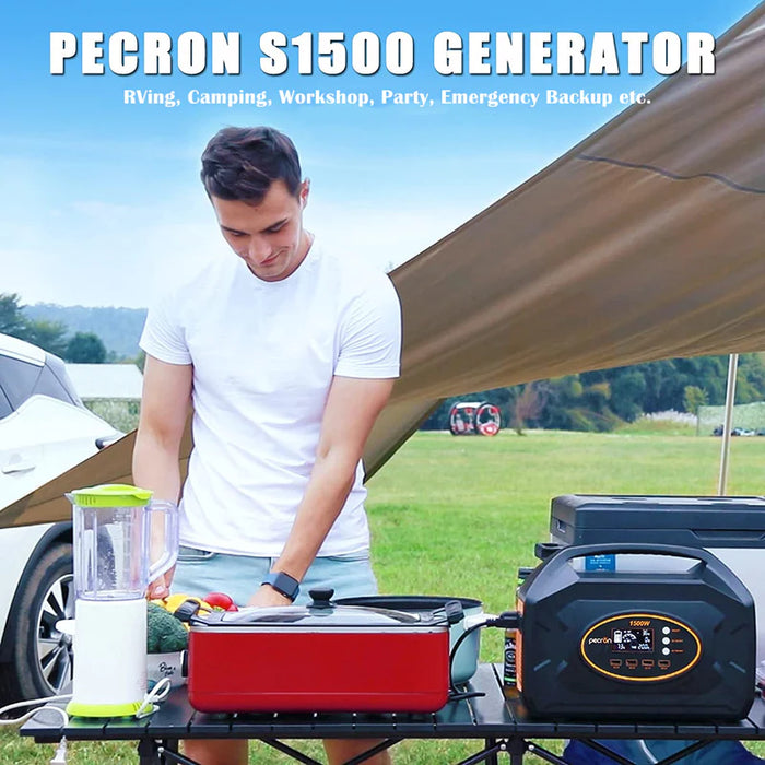 PECRON S1500 Portable Power Station-Super Fast Charging