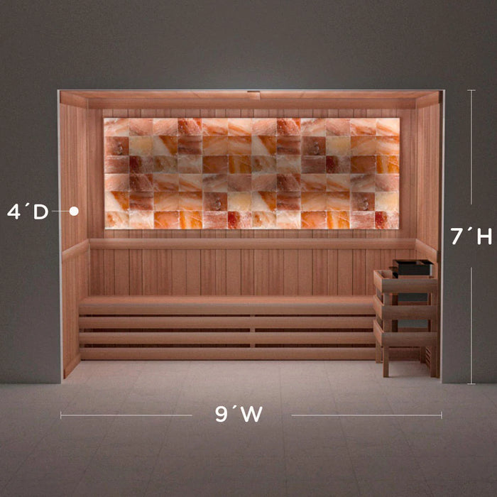 Scandia Himalayan Salt Home Sauna Kit - Perimeter Lighting