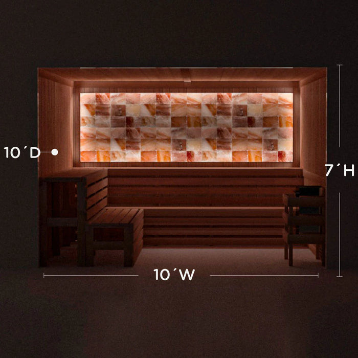 Scandia Himalayan Salt Home Sauna Kit - Perimeter Lighting