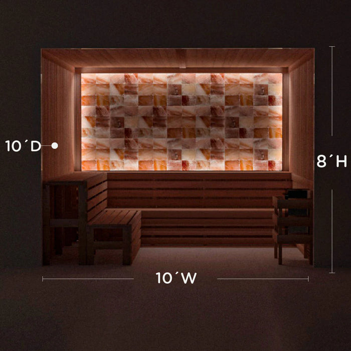 Scandia Himalayan Salt Home Sauna Kit - Perimeter Lighting