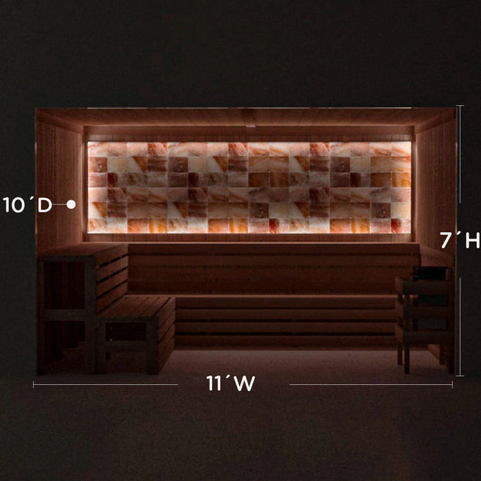 Scandia Himalayan Salt Home Sauna Kit - Perimeter Lighting