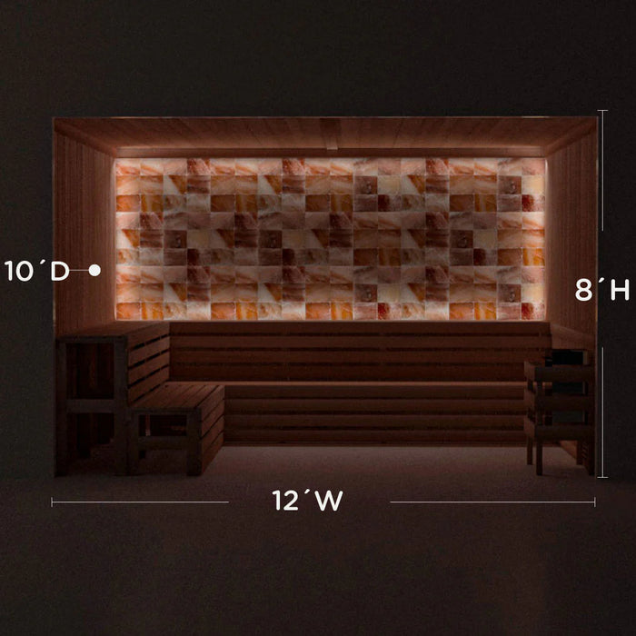 Scandia Himalayan Salt Home Sauna Kit - Perimeter Lighting