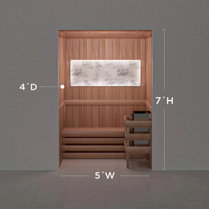 Scandia Himalayan Salt Home Sauna Kit - Perimeter Lighting