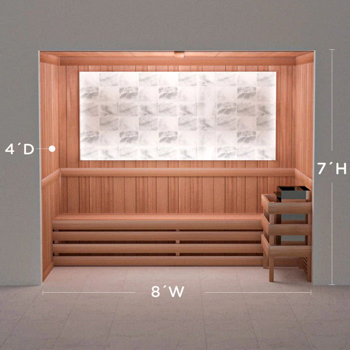 Scandia Himalayan Salt Home Sauna Kit - Perimeter Lighting