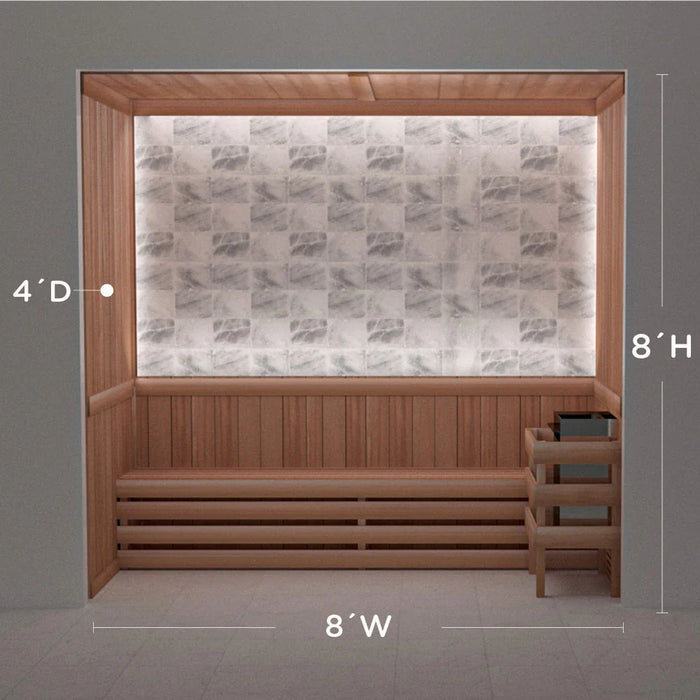 Scandia Himalayan Salt Home Sauna Kit - Perimeter Lighting