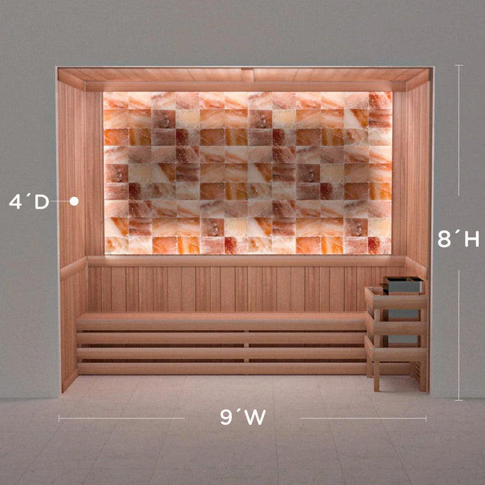 Scandia Himalayan Salt Home Sauna Kit - Perimeter Lighting