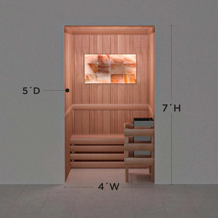 Scandia Himalayan Salt Home Sauna Kit - Perimeter Lighting