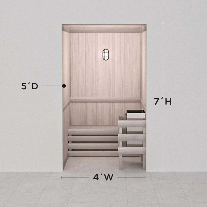 Scandia Hand Finished Precut Home Sauna Kit by Scandia - White