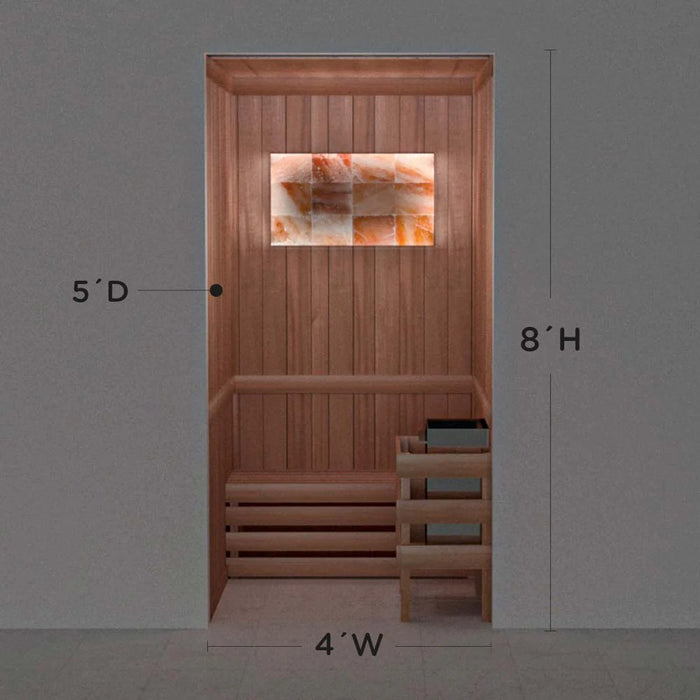 Scandia Himalayan Salt Home Sauna Kit - Perimeter Lighting