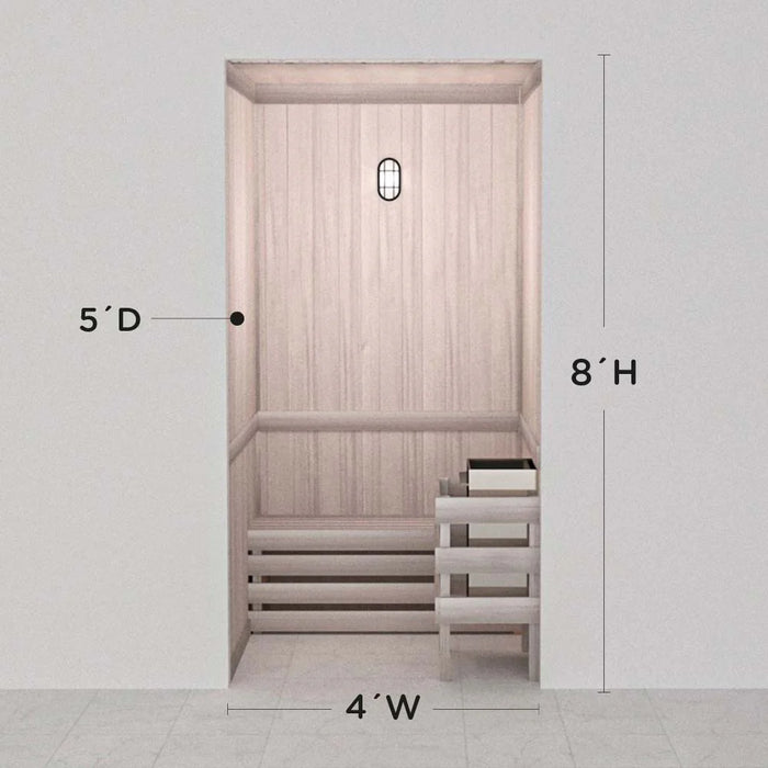 Scandia Hand Finished Precut Home Sauna Kit by Scandia - White