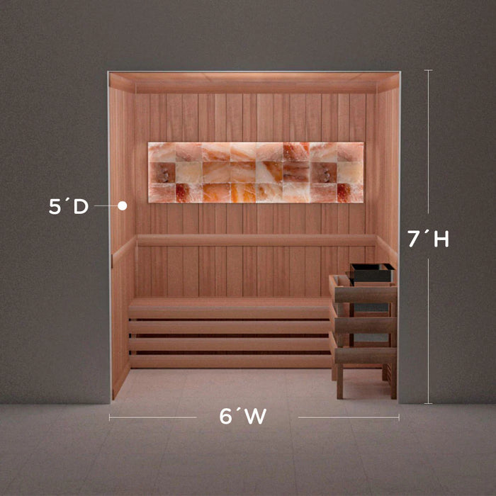 Scandia Himalayan Salt Home Sauna Kit - Perimeter Lighting