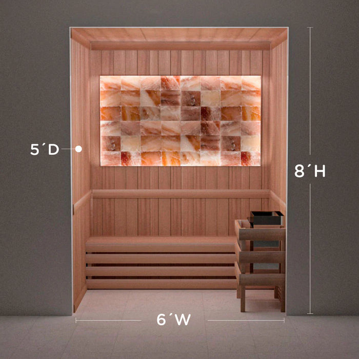 Scandia Himalayan Salt Home Sauna Kit - Perimeter Lighting