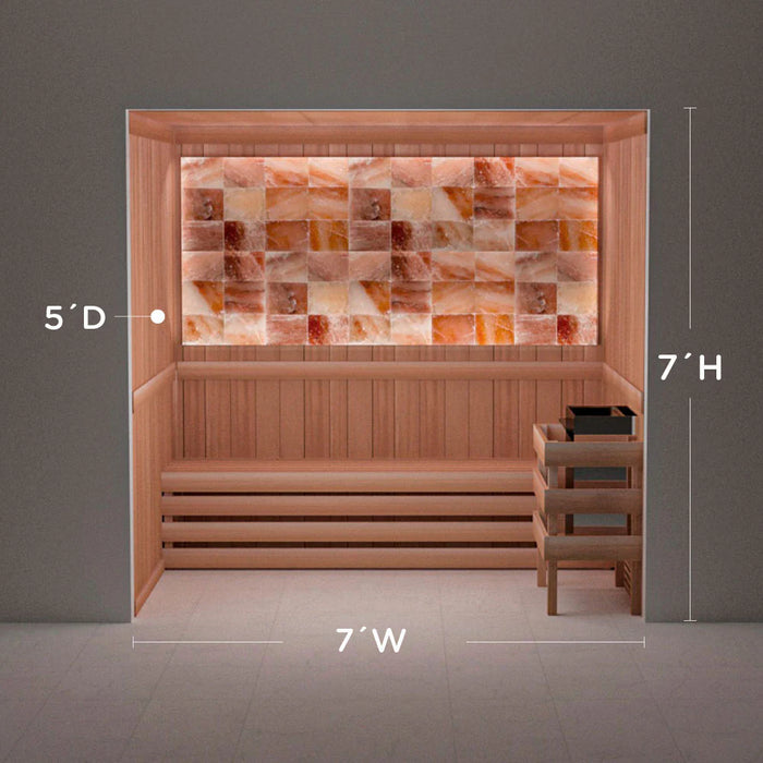 Scandia Himalayan Salt Home Sauna Kit - Perimeter Lighting