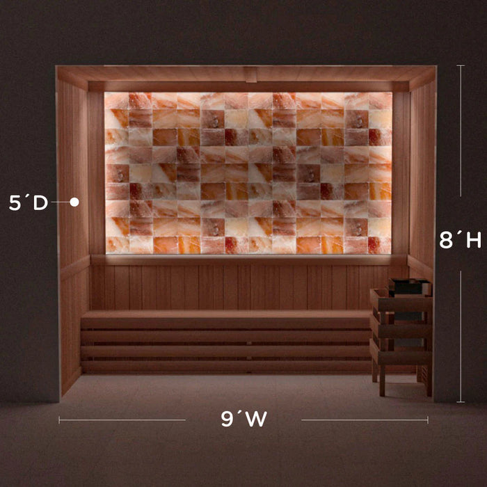 Scandia Himalayan Salt Home Sauna Kit - Perimeter Lighting