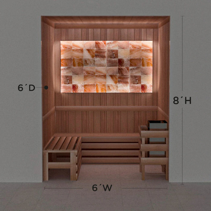 Scandia Himalayan Salt Home Sauna Kit - Perimeter Lighting