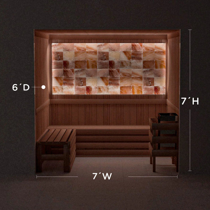 Scandia Himalayan Salt Home Sauna Kit - Perimeter Lighting