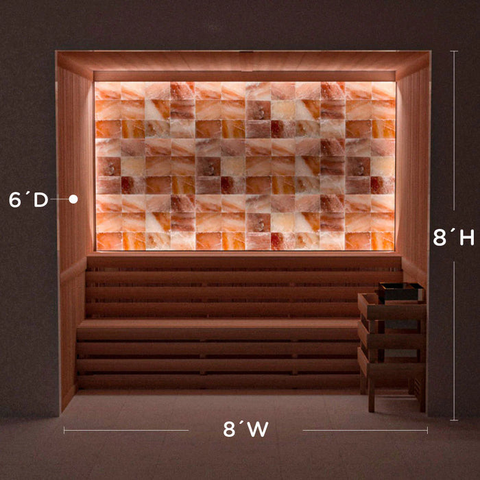 Scandia Himalayan Salt Home Sauna Kit - Perimeter Lighting