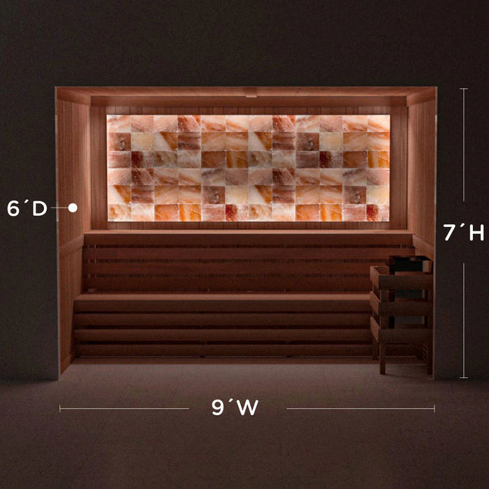 Scandia Himalayan Salt Home Sauna Kit - Perimeter Lighting