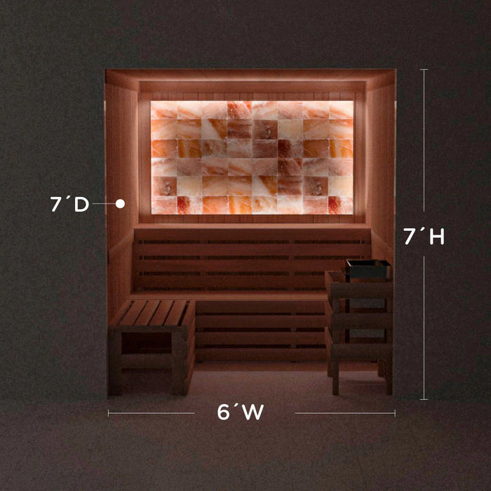 Scandia Himalayan Salt Home Sauna Kit - Perimeter Lighting