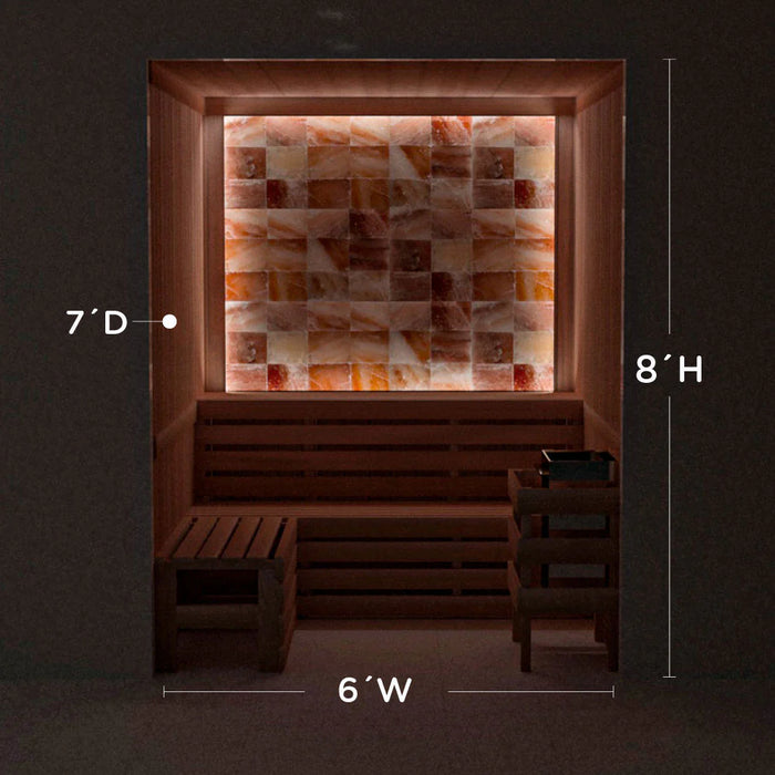 Scandia Himalayan Salt Home Sauna Kit - Perimeter Lighting