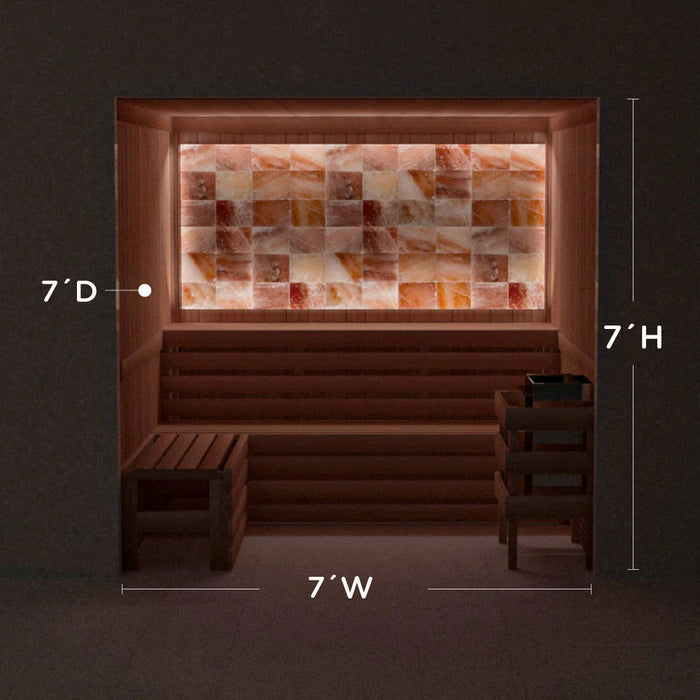 Scandia Himalayan Salt Home Sauna Kit - Perimeter Lighting