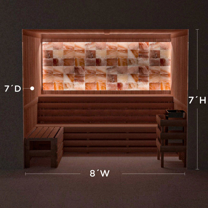 Scandia Himalayan Salt Home Sauna Kit - Perimeter Lighting