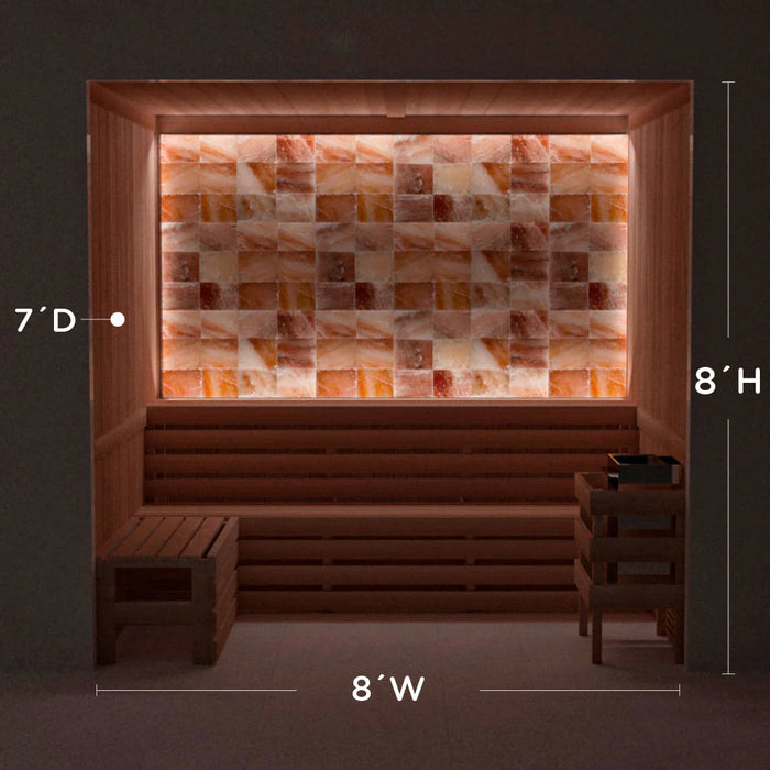 Scandia Himalayan Salt Home Sauna Kit - Perimeter Lighting